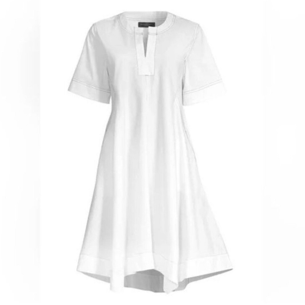 Donna Karan Elegant White and Black Women's Dress
